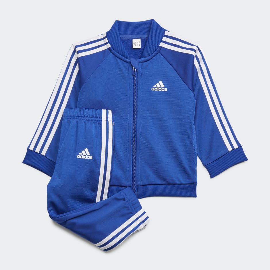 adidas 3-Stripes Tricot Track Suit - Blue | adidas UAE