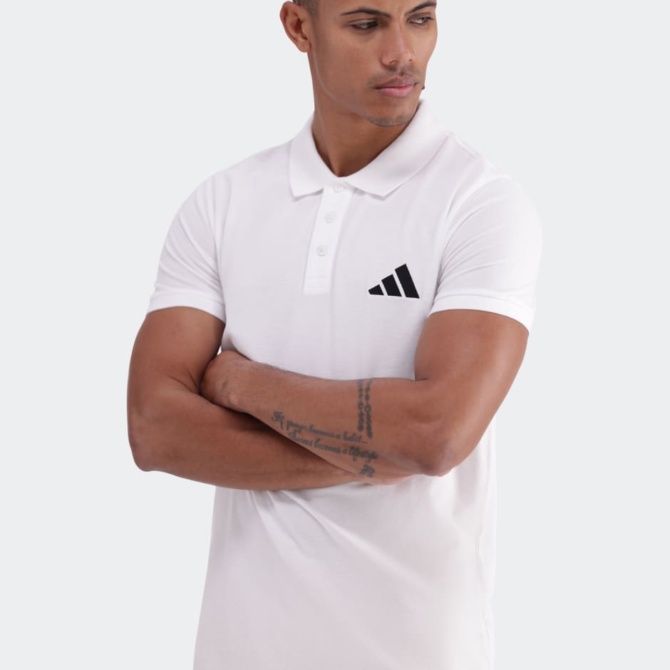 Essentials Small Logo Piqu&eacute; Polo Shirt