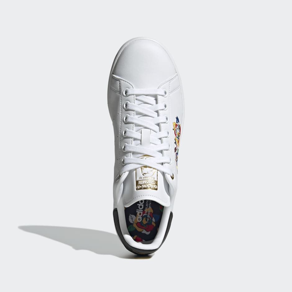 rich white leather rose gold metallic sneaker