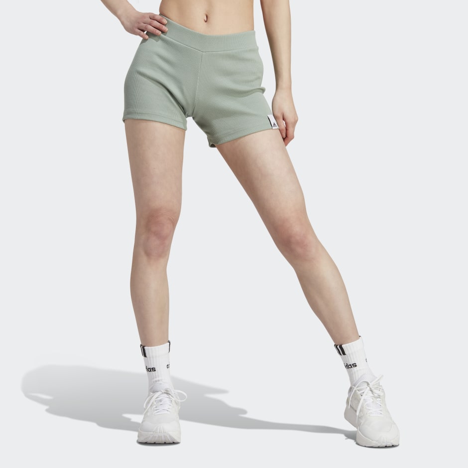 Green store booty shorts