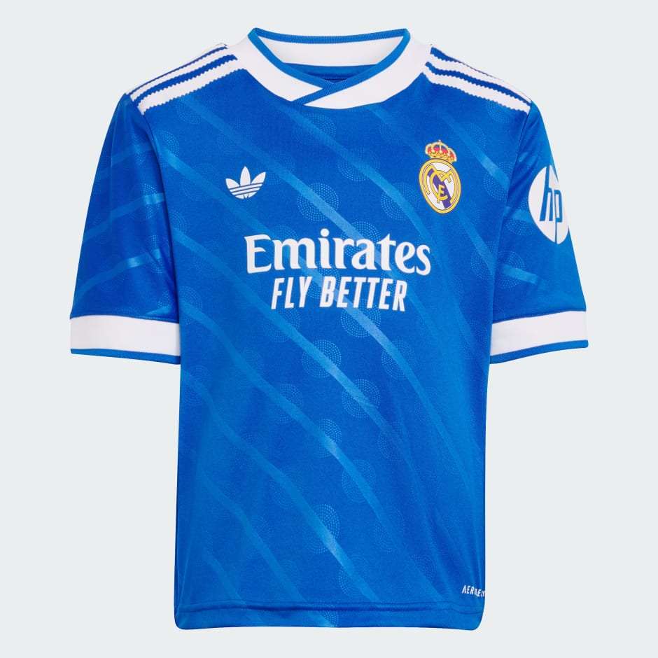 Set mini din al treilea echipament Real Madrid 25/26, pentru copii
