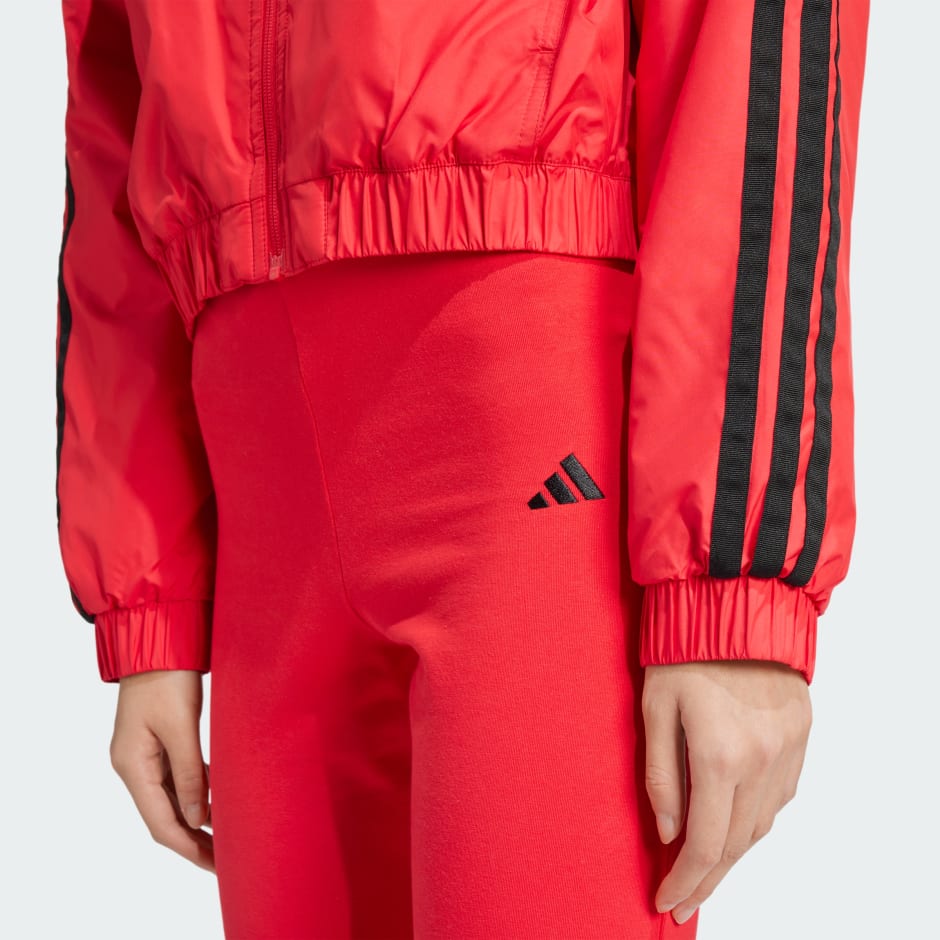 Essentials 3-Stripes Insulated Crop Bomber Jacket