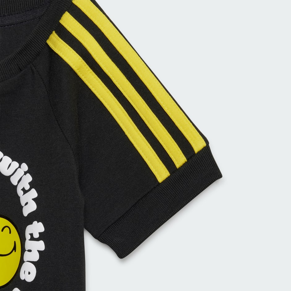 بدلة جسم للأطفال adidas Originals x Smiley World 3-Stripes