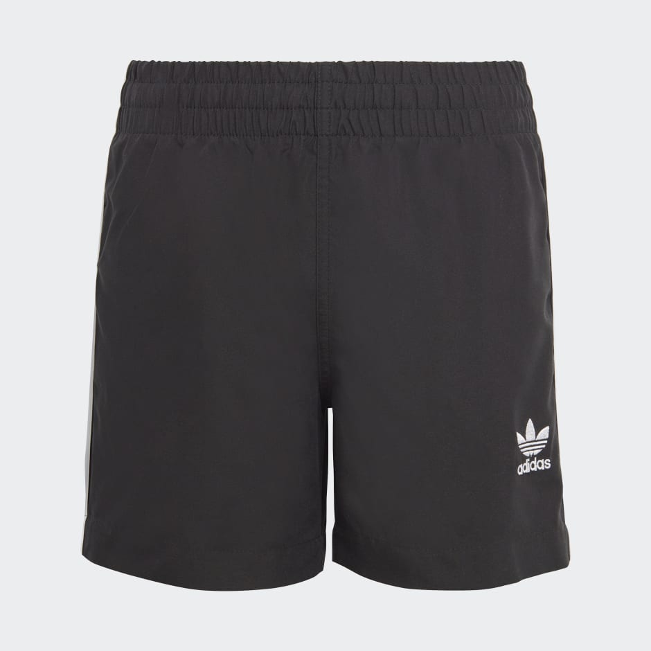 Adidas Originals Adicolor 3 Stripes Swim Shorts Black Adidas Lk 