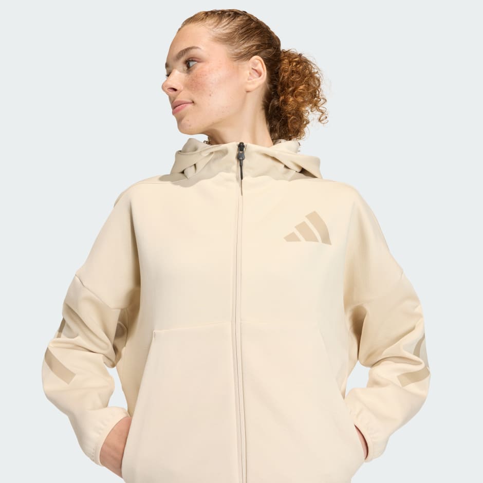 Veste &agrave; capuche enti&egrave;rement zipp&eacute;e adidas Z.N.E.