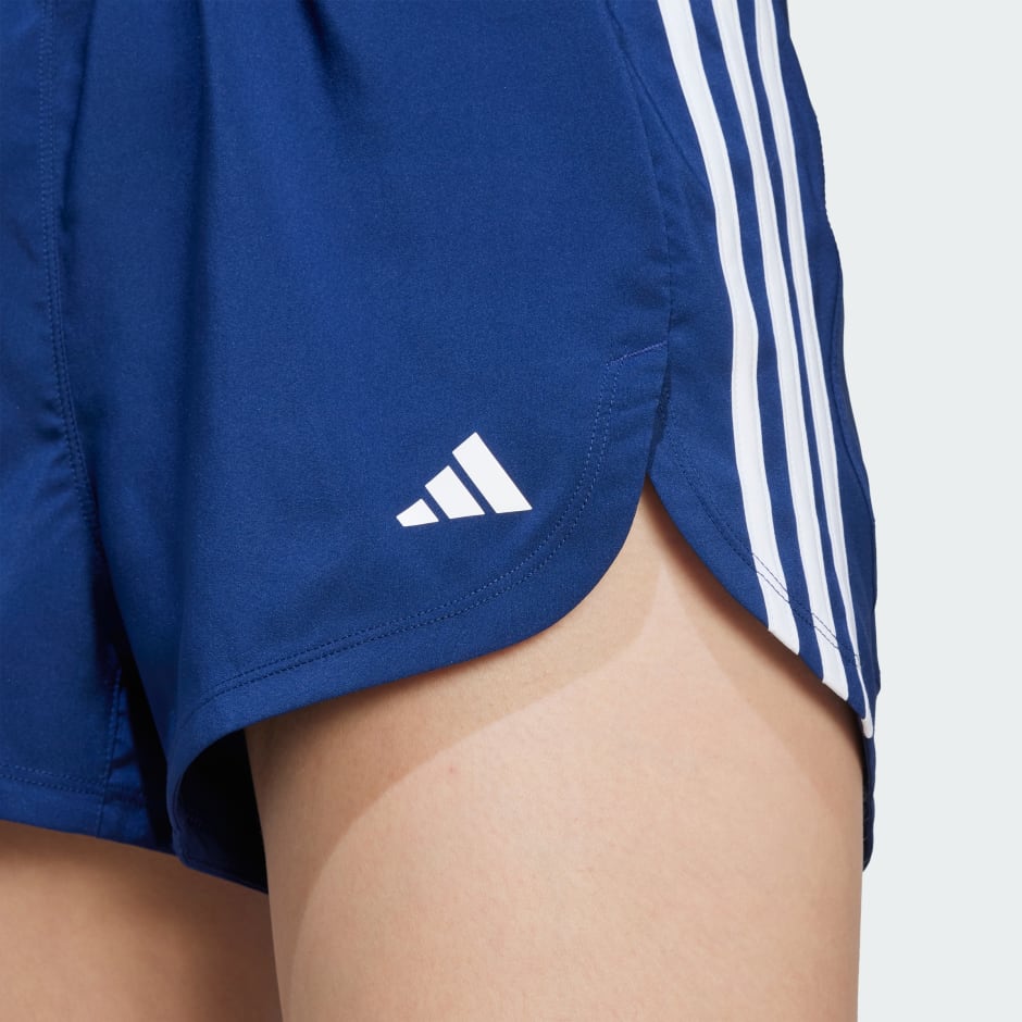 Pantaloni scurți țesuți, cu talie &icirc;naltă și 3 dungi, Pacer Training