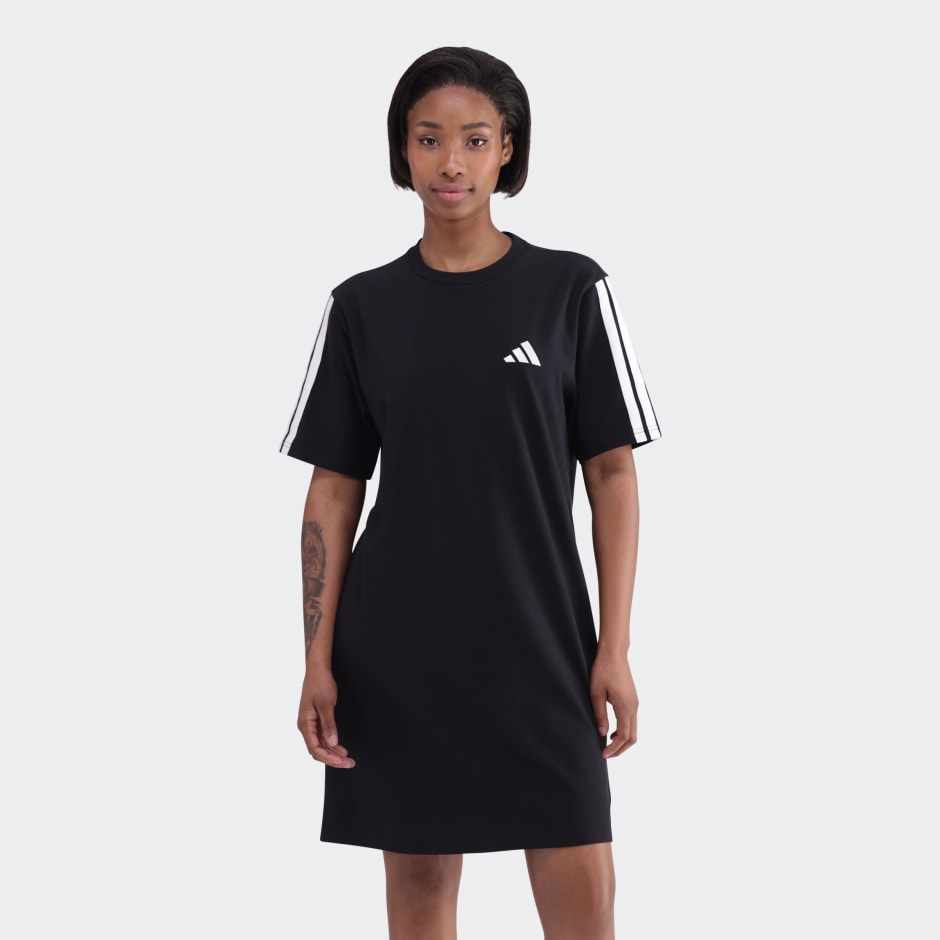 Essentials 3-Stripes Single Jersey Boyfriend Tee Dress