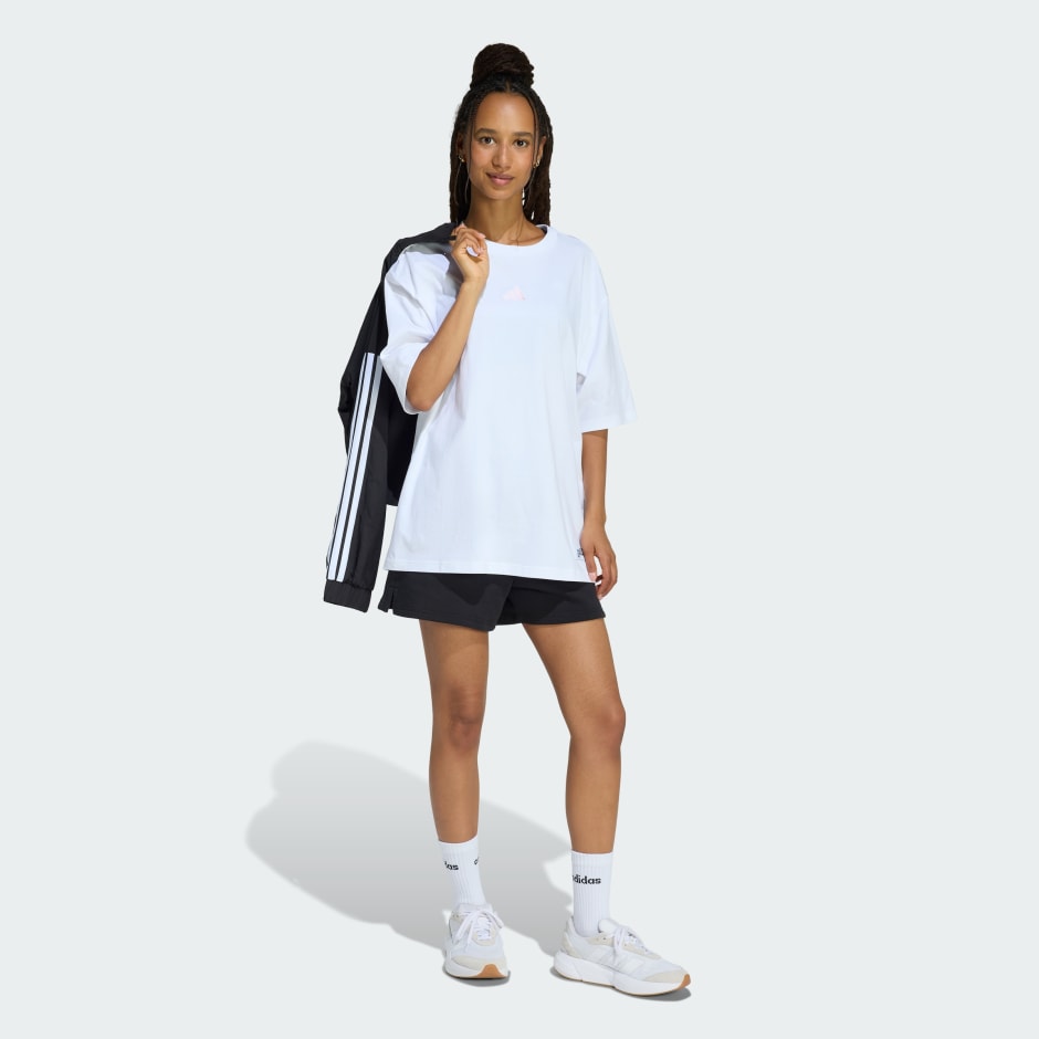 MINI EMBROIDERY OVERSIZED GRAPHIC T-SHIRT