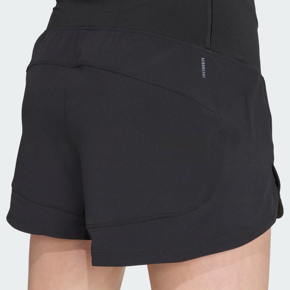 Pantaloni scurți de antrenament elastici, țesuți Pacer pentru maternitate