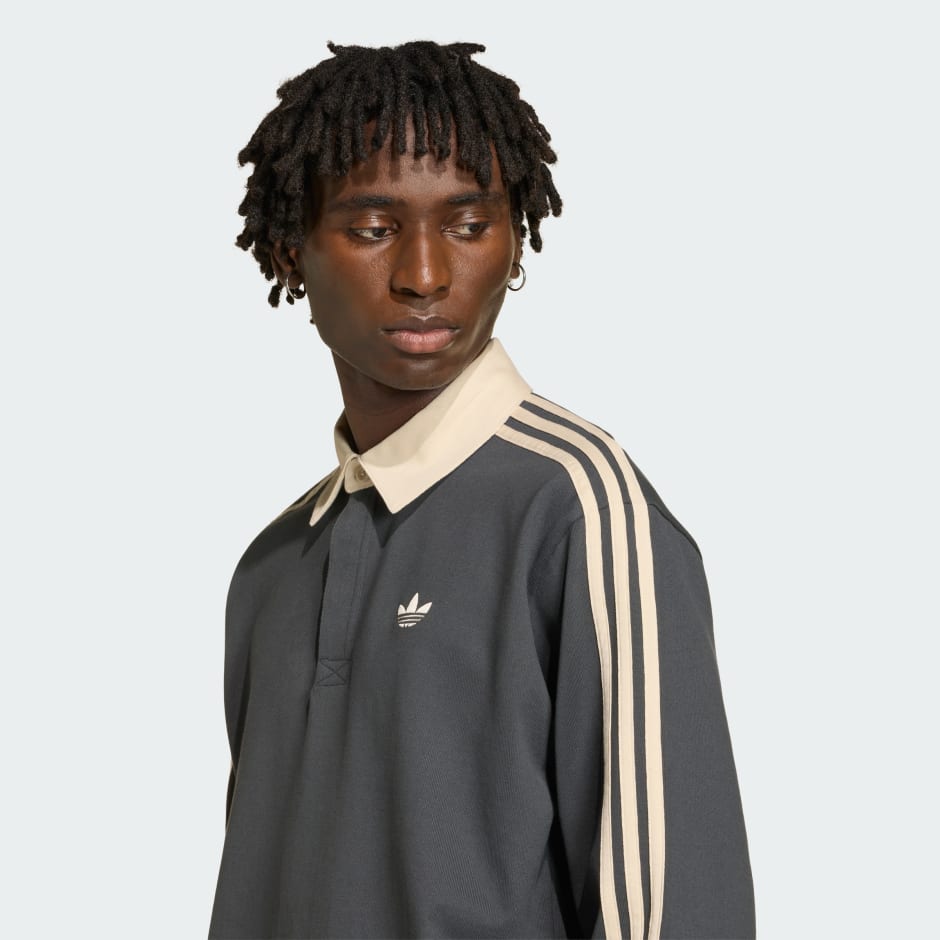 3-STRIPES RUGBY LONGSLEEVE POLO