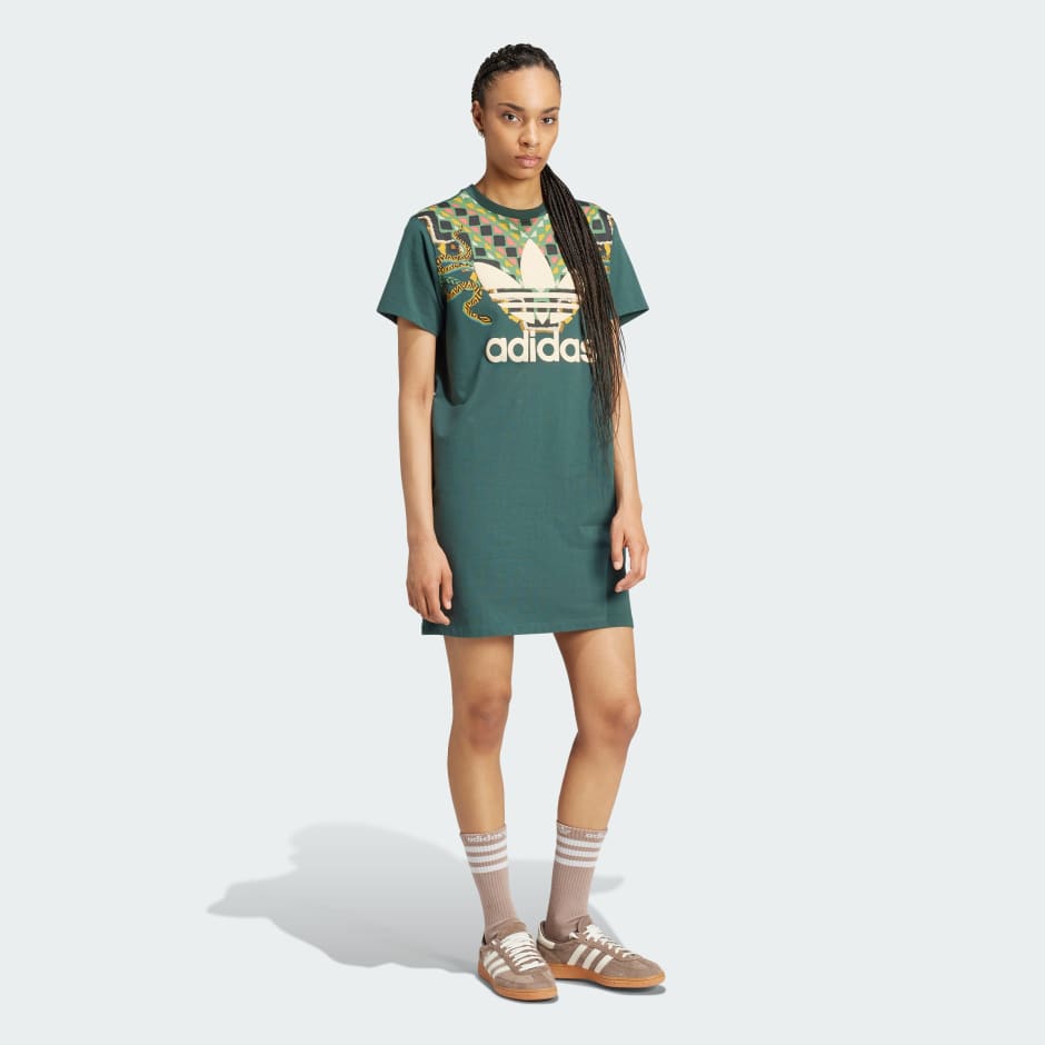 adidas x FARM Rio Trefoil Mid Dress