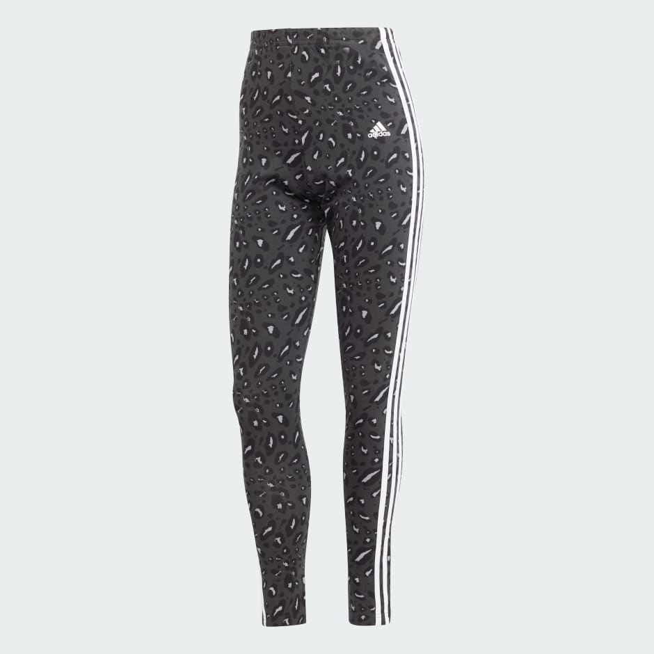 Essentials 3-Stripes Animal Print Leggings