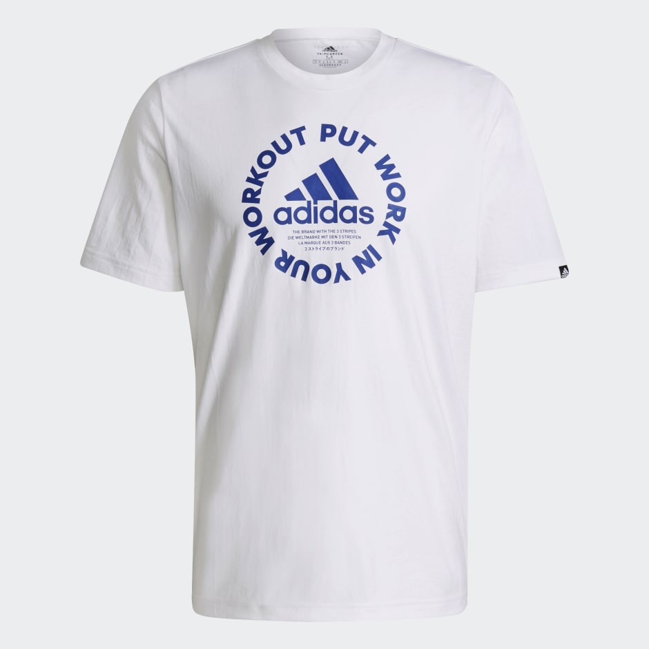 Primeblue Put Work in Your Workout Graphic Tee