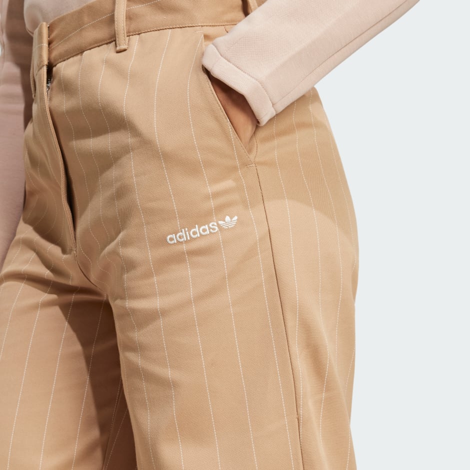 Pinstripe Twill Loose Pants