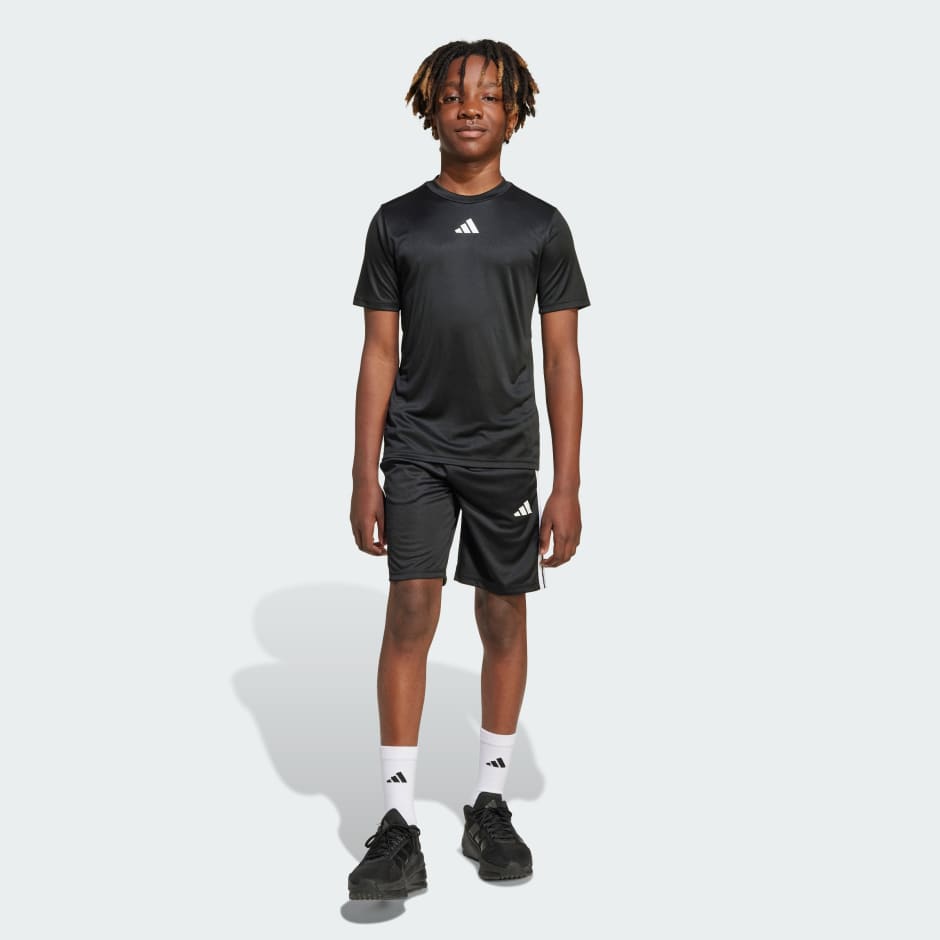 طقم للأطفال Train Essentials 3-Stripes Tee