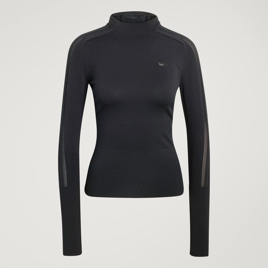 KNITTED HOODED LONG SLEEVE