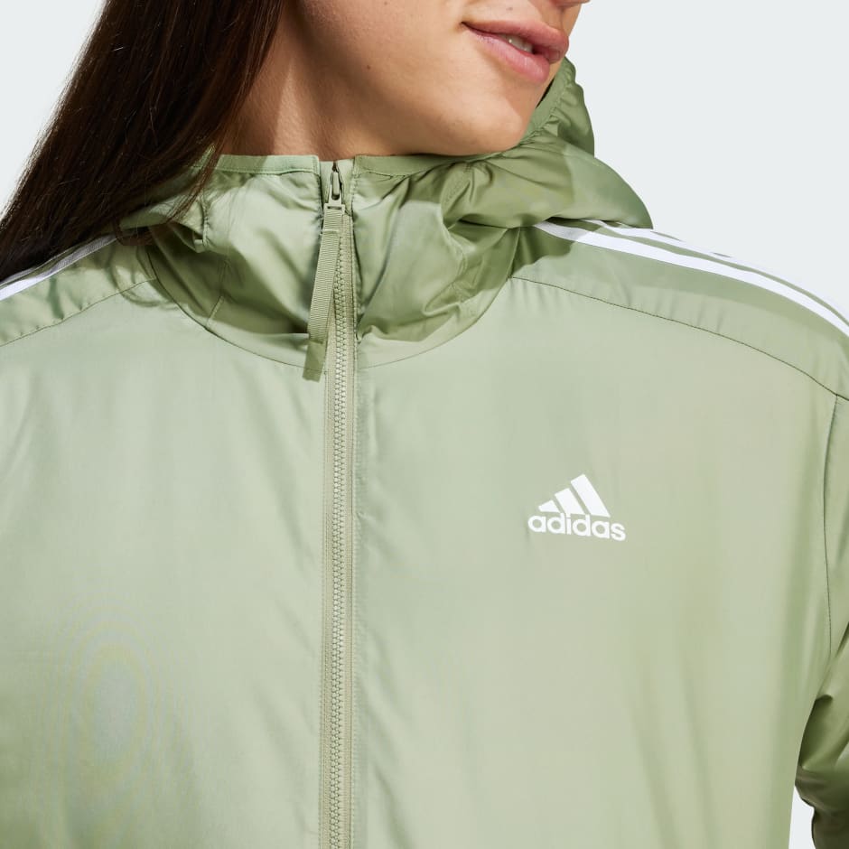 Essentials 3-Stripes Insulated Hooded Jacket