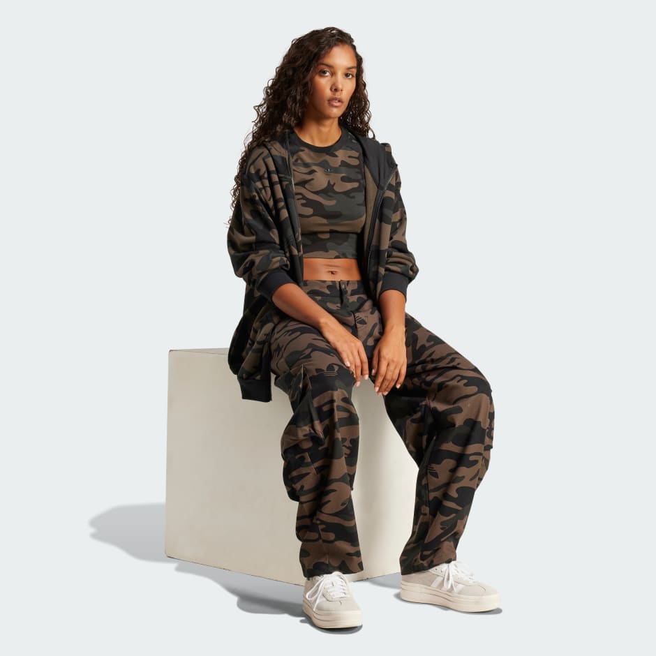 Camo Allover Print Cargo Pants