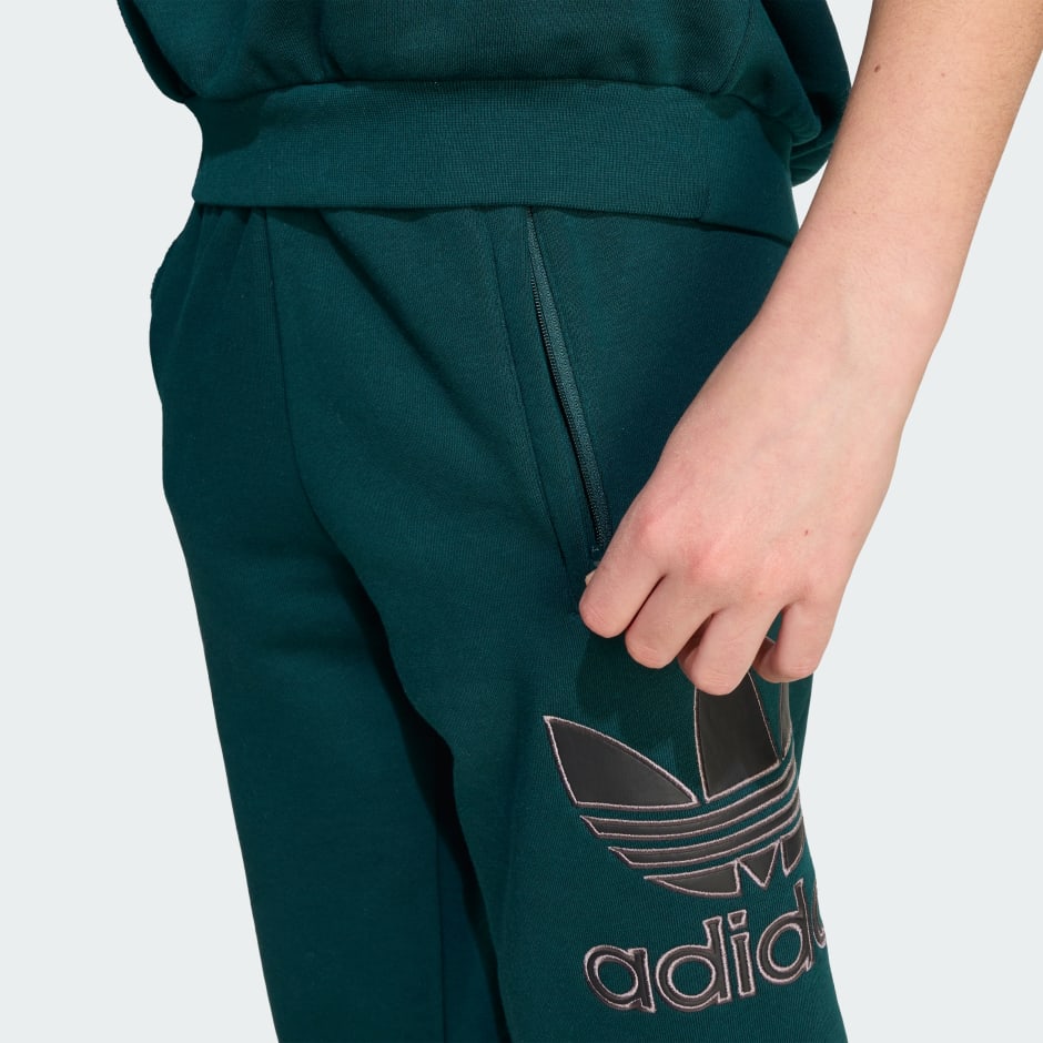 Pantaloni de sport supradimensionați cu logo mare pentru copii