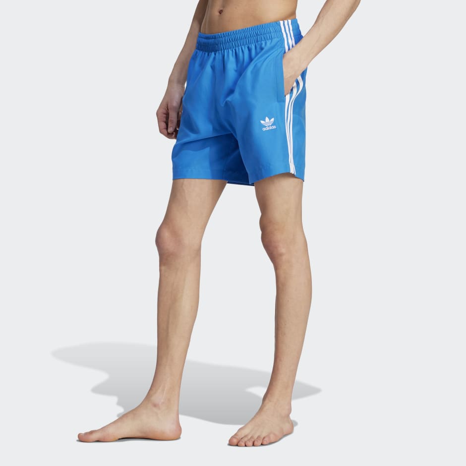 Men's Clothing - Adicolor 3-Stripes Swim - Blue | Oman