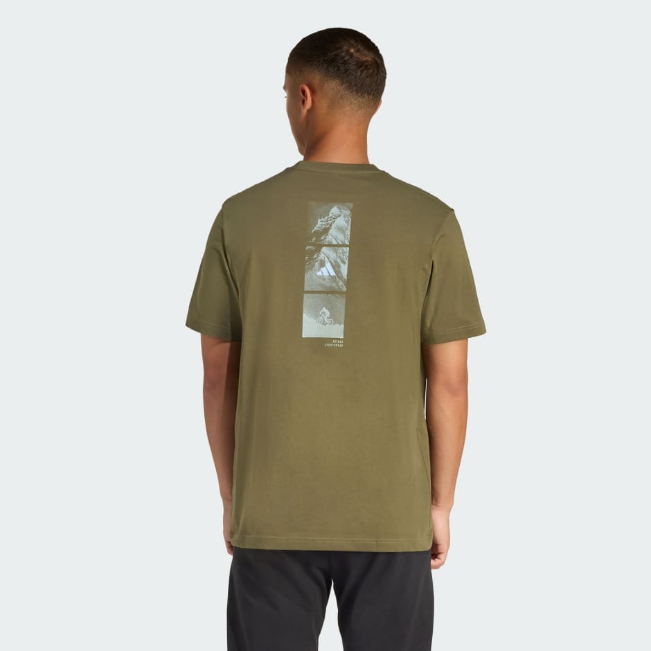 OUTDOOR MOUNTAIN BIKING GRAPHIC T-SHIRT