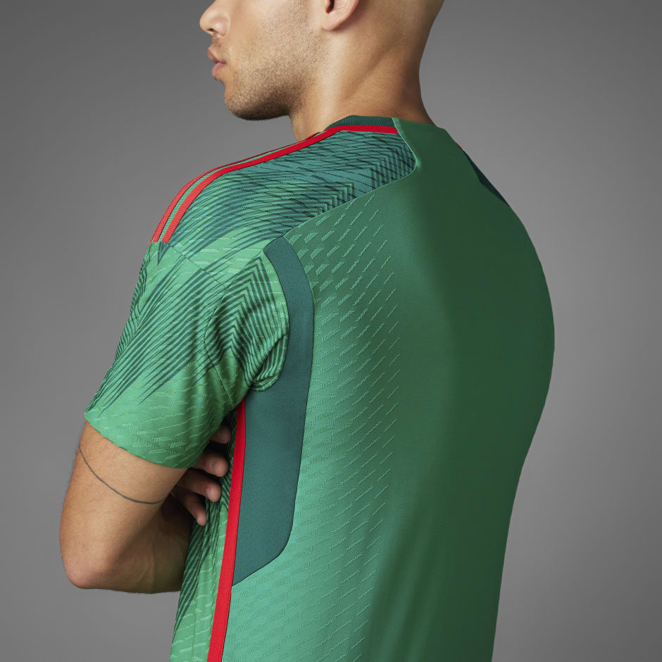 adidas Mexico 2022 home jersey - men's - vivid green/collegiate green/red