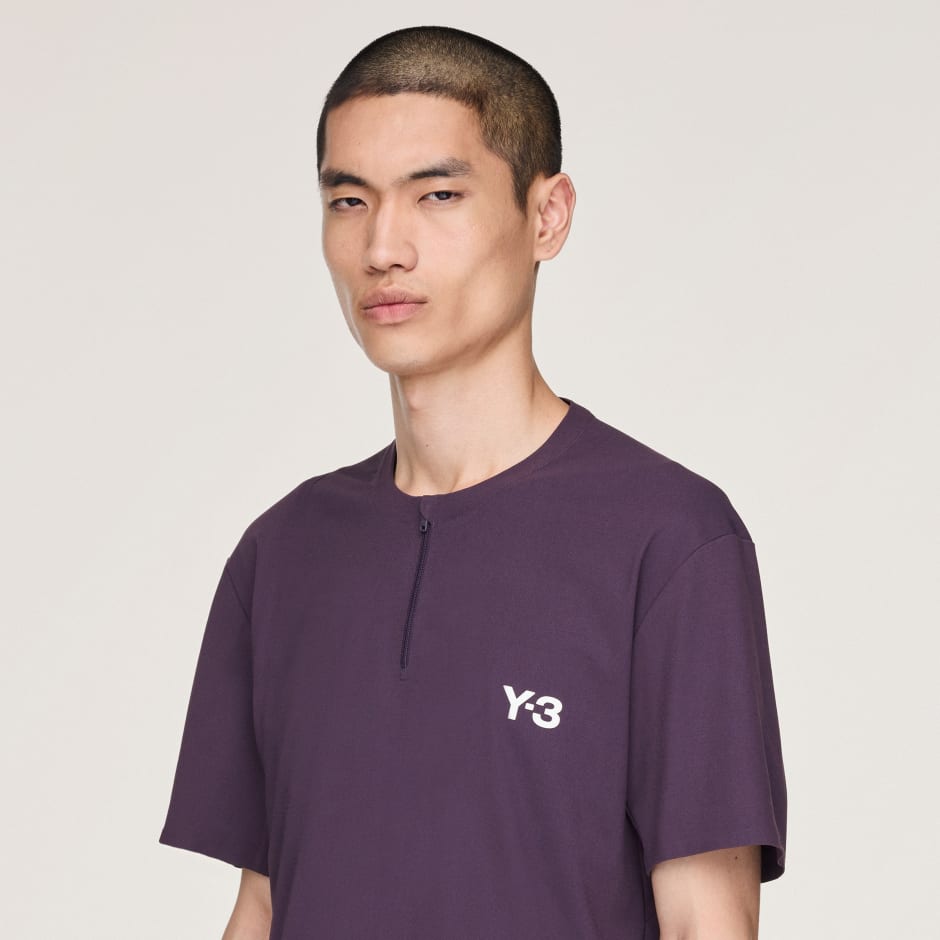 adidas Y-3 Tennis Pro FreeLift Zip Tee - Purple | adidas UAE