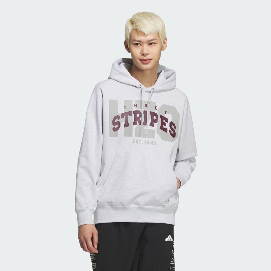Adidas Collegiate Loose Fit French Terry Pullover Hoodie