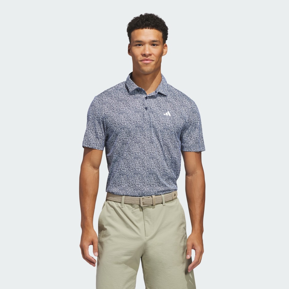 ULTIMATE365 FEATHER PRINT POLO SHIRT