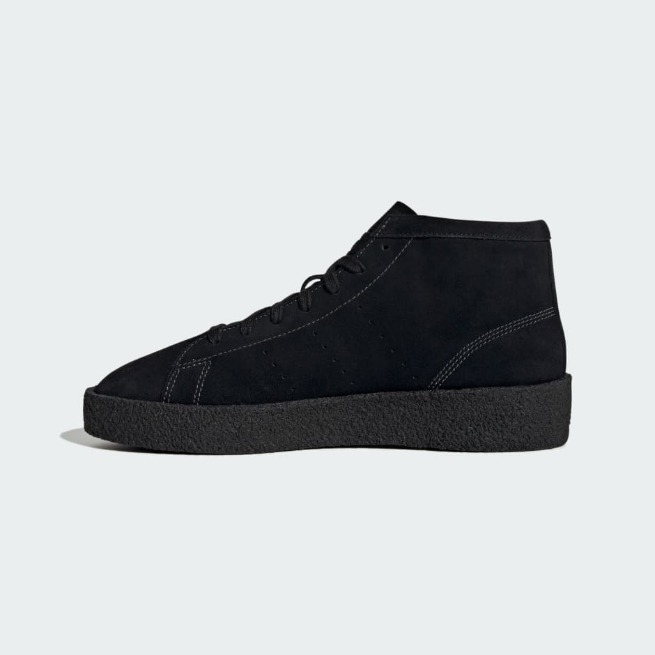 Men's Shoes - Stan Smith Crepe Mid Shoes - Black | adidas Qatar