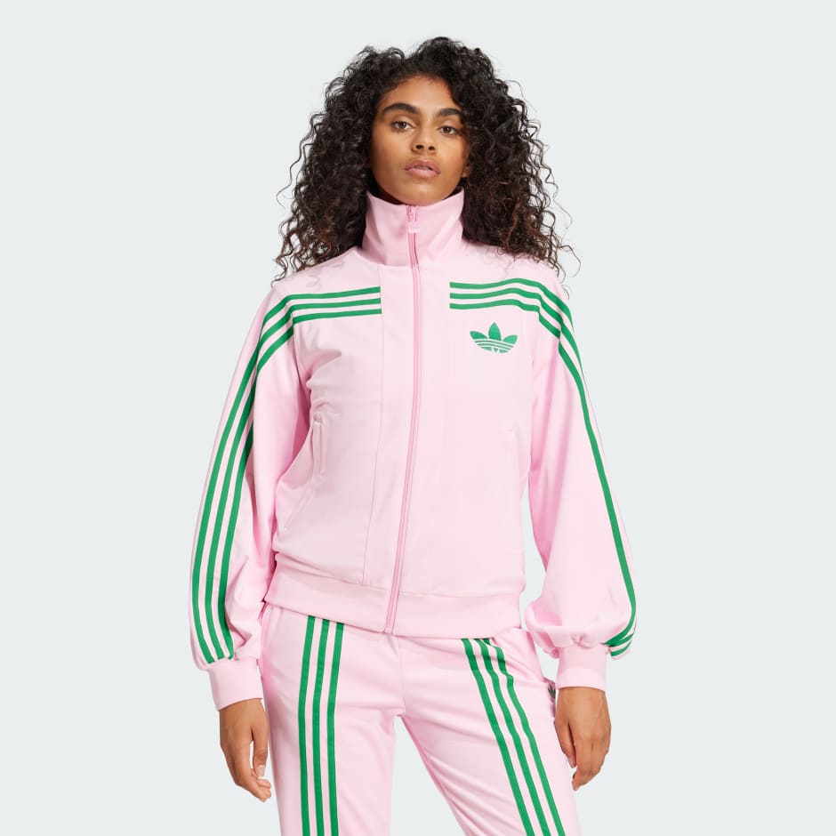 Adidas velvet track top sale