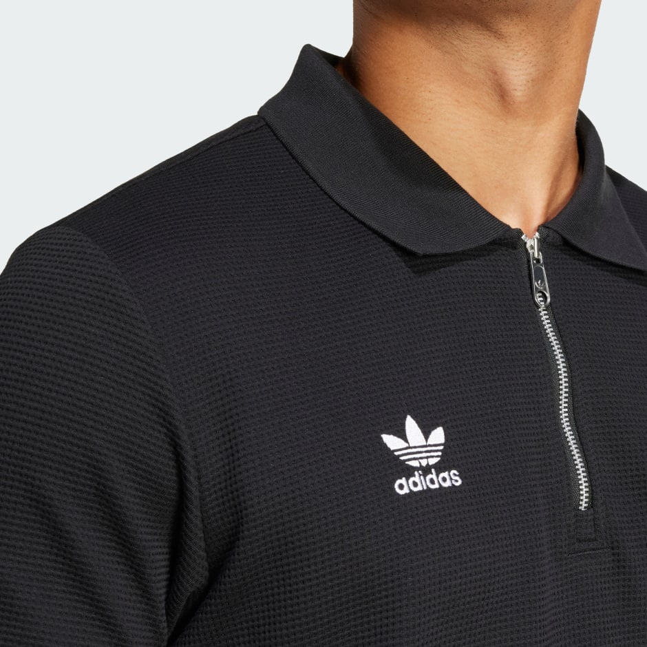 All Blacks Essentials Waffle Polo Shirt