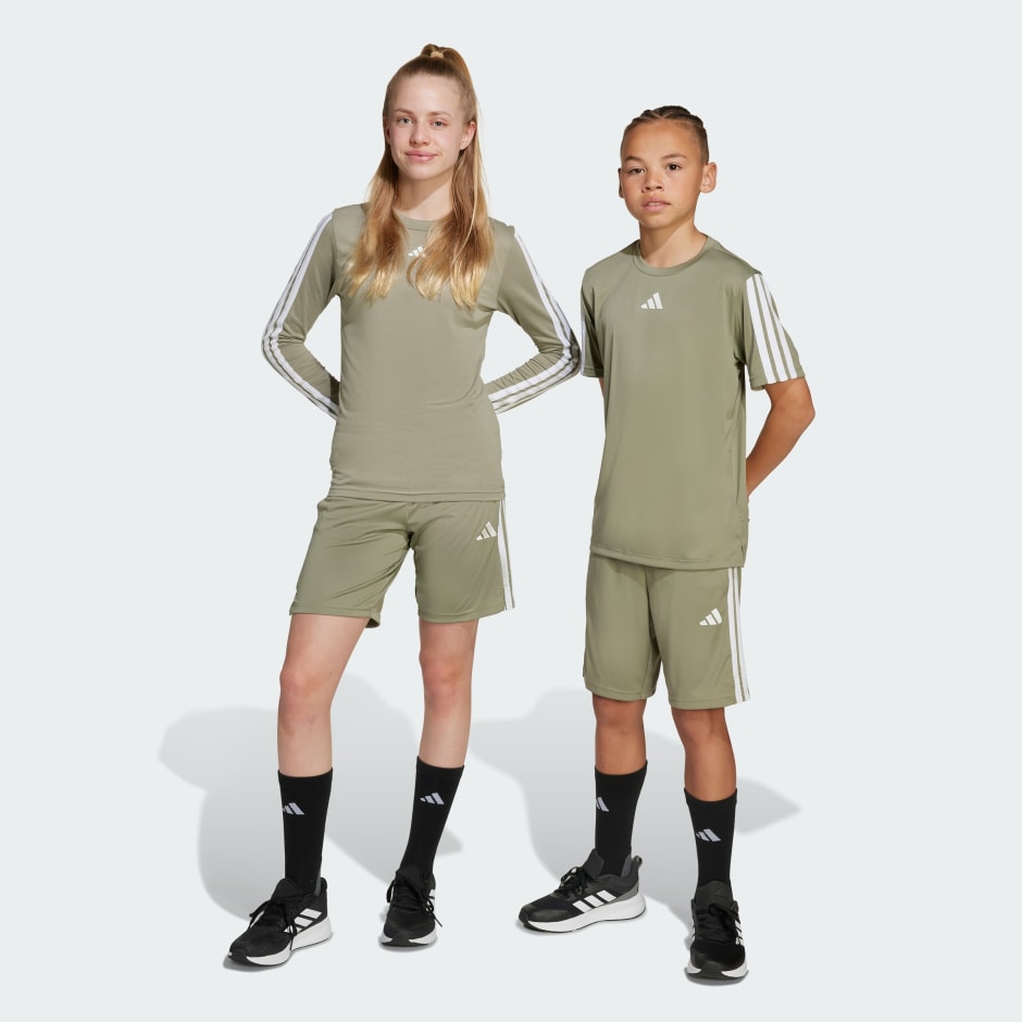 מכנסי Train Essentials 3-Stripes קצרים לילדים