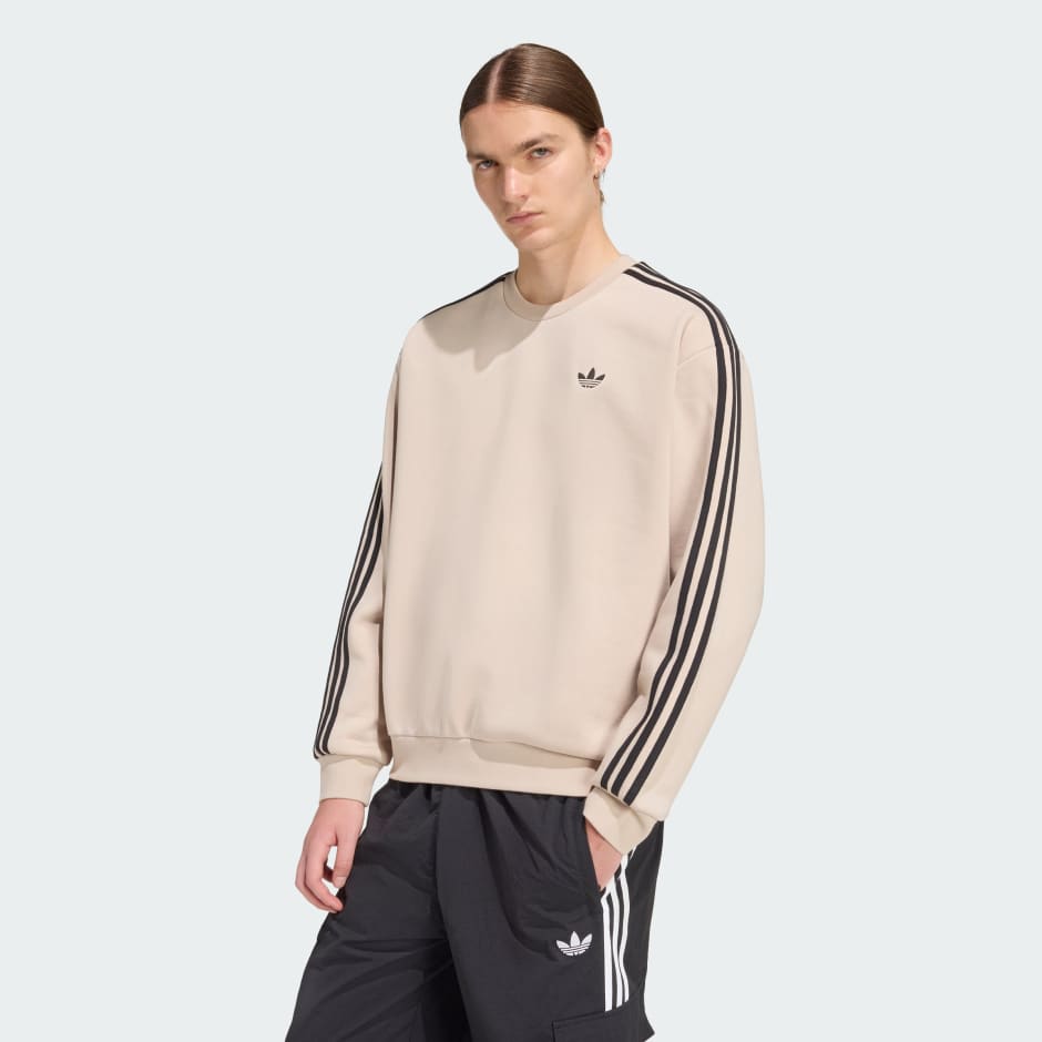 BLUZĂ ADICOLOR CREWNECK SUPRADIMENSIONATĂ CU 3-STRIPES