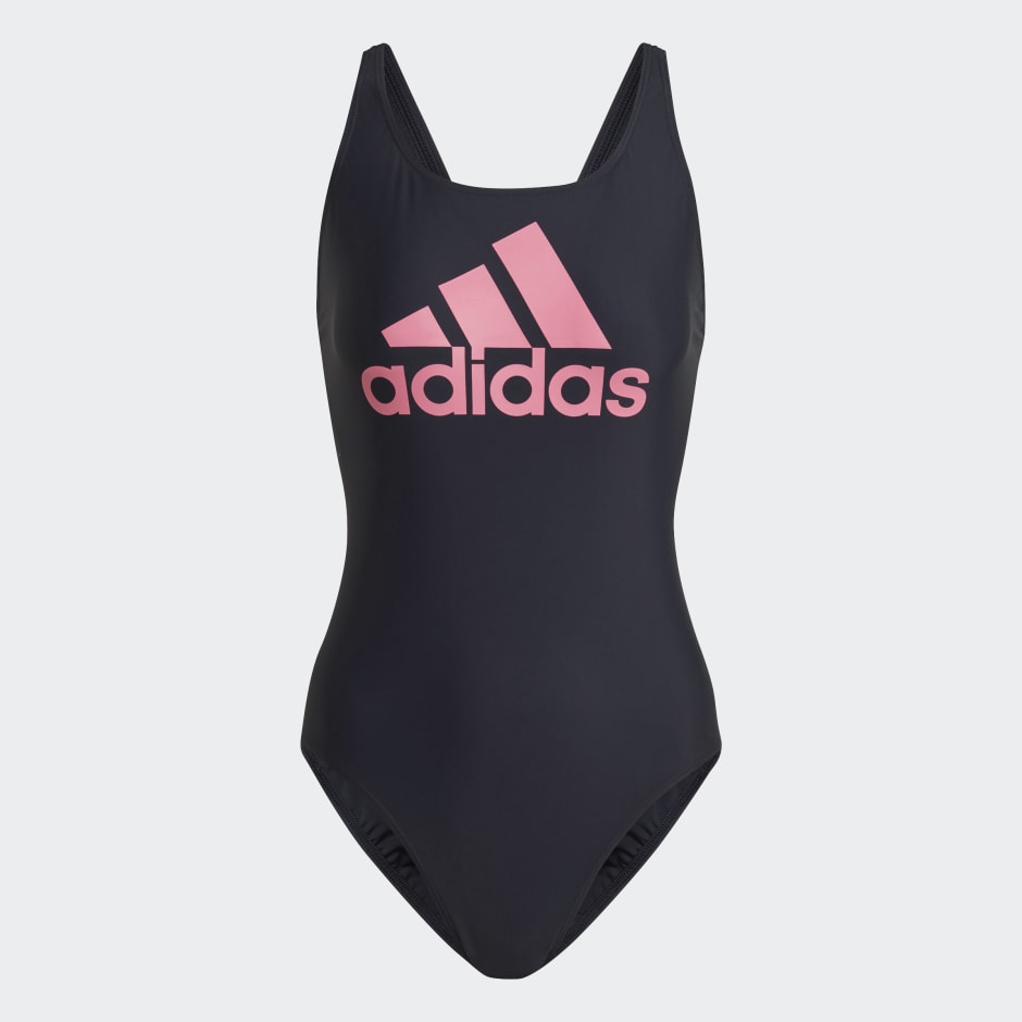 Clothing - SH3.RO Big Logo Swimsuit - Blue | adidas South Africa