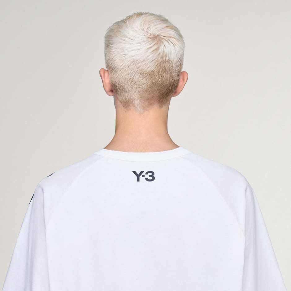 Y-3 RAW EDGE 3 STRIPES SHORT SLEEVE TEE