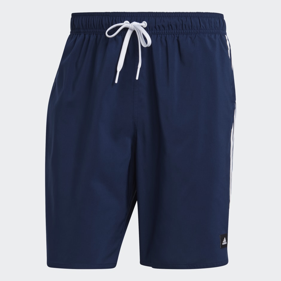 adidas 3-Stripes CLX Swim Shorts - Blue | adidas LK