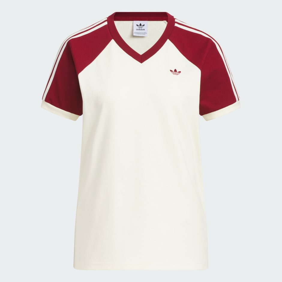 V-Neck Short Sleeve Tee - White | adidas Hong Kong V-Neck Short Sleeve Tee - White | adidas Hong Kong