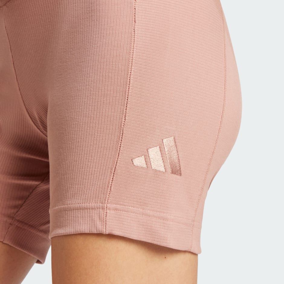 CLOTHING - ALL SZN Rib High-Waist Bike Shorts - Pink