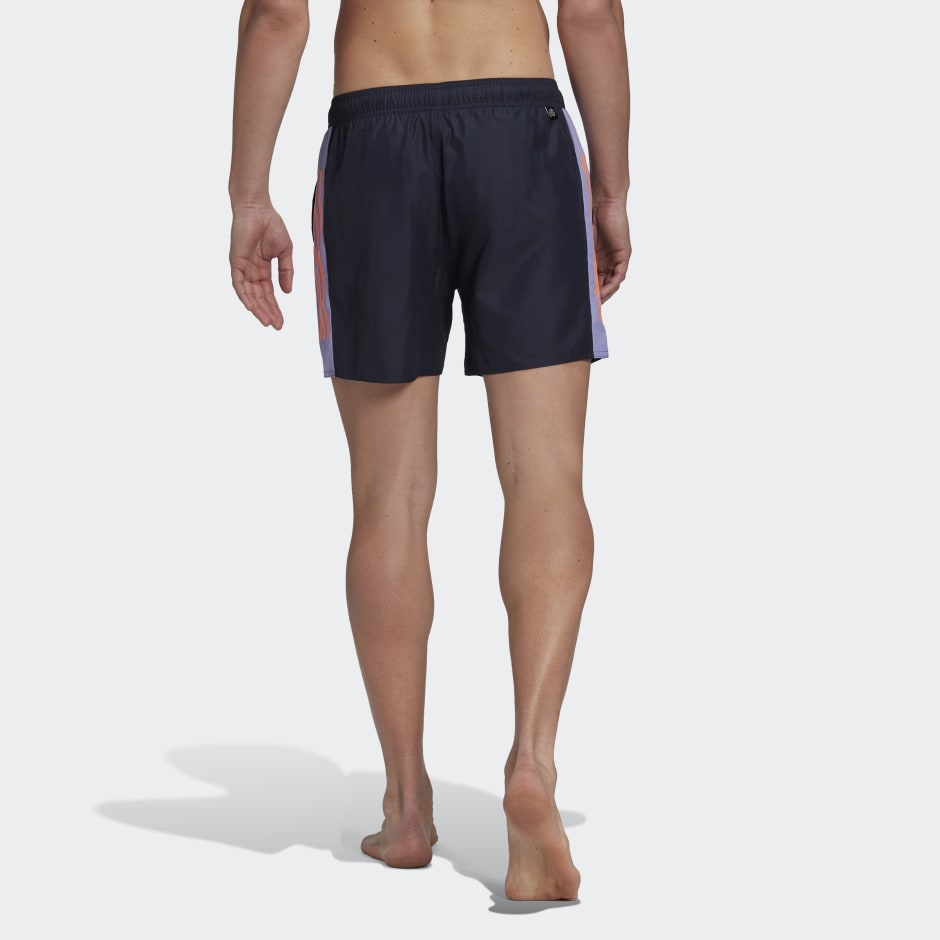 Short Length Colorblock 3-Stripes Swim Shorts