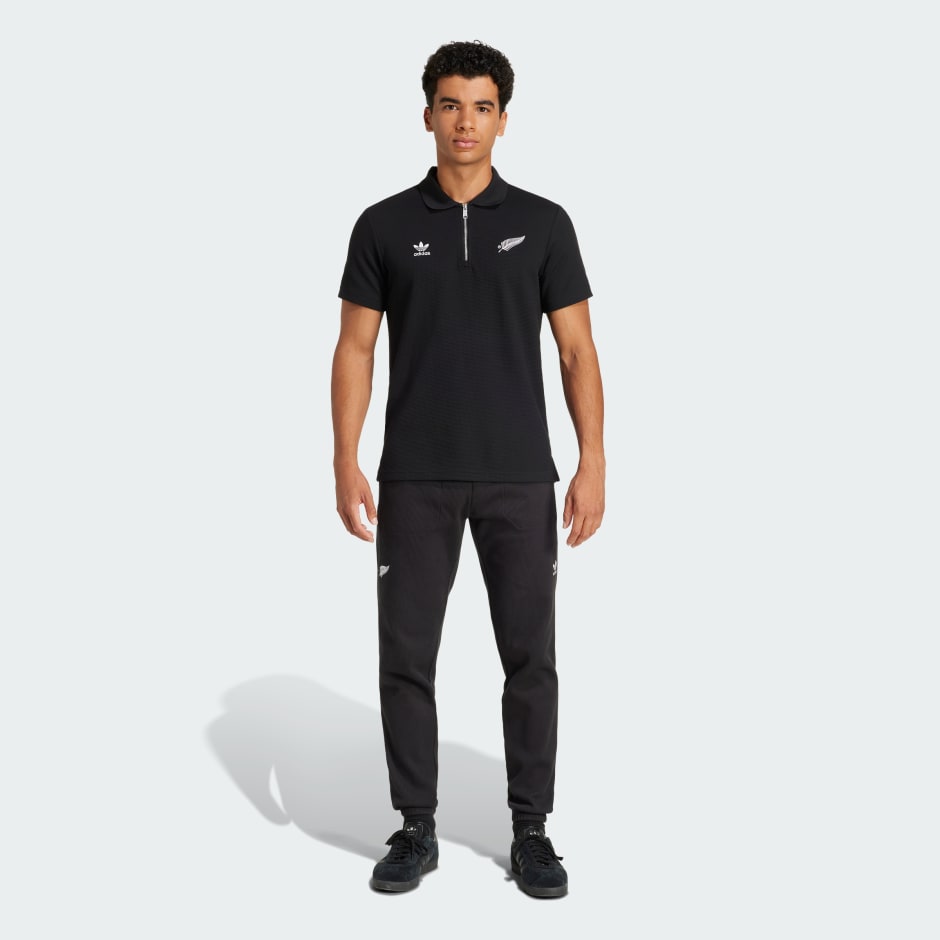 All Blacks Essentials Waffle Polo Shirt