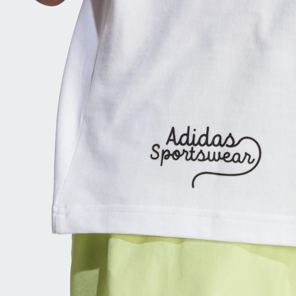 Scribble Embroidery Polo Shirt