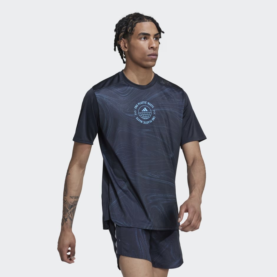 Reverberación Rascacielos Buena suerte Camiseta Designed for Running for the Oceans