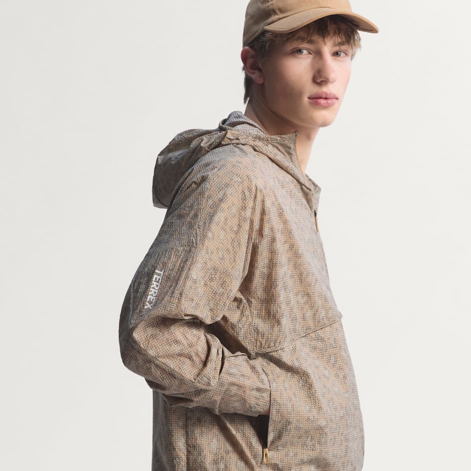 Hanorac rezistent la v&acirc;nt Terrex Xploric CLIMA365 cu imprimeu