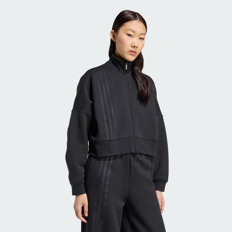 Veste zipp&eacute;e 3 bandes d&eacute;cal&eacute;es