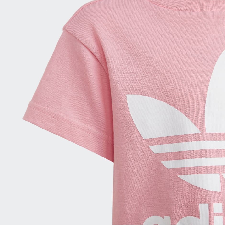 Pink trefoil store adidas shirt