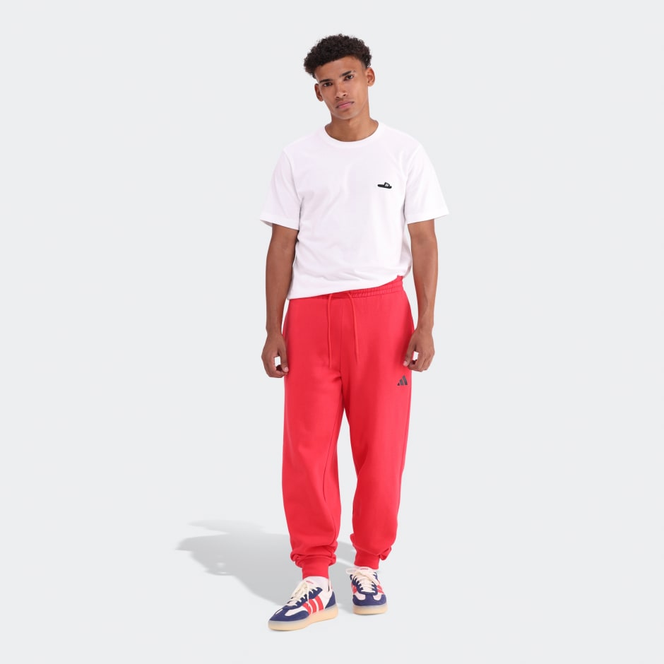 Essentials Wide-Leg 3 Bar Logo Joggers