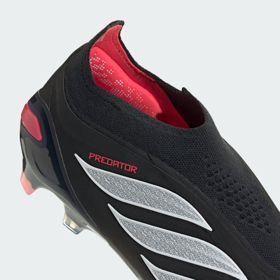 Ghete de fotbal fără șireturi PREDATOR ELITE pentru teren ferm