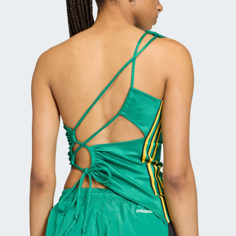 TOP CU ASPECT &Icirc;NCREȚIT ȘI UN UMĂR GOL