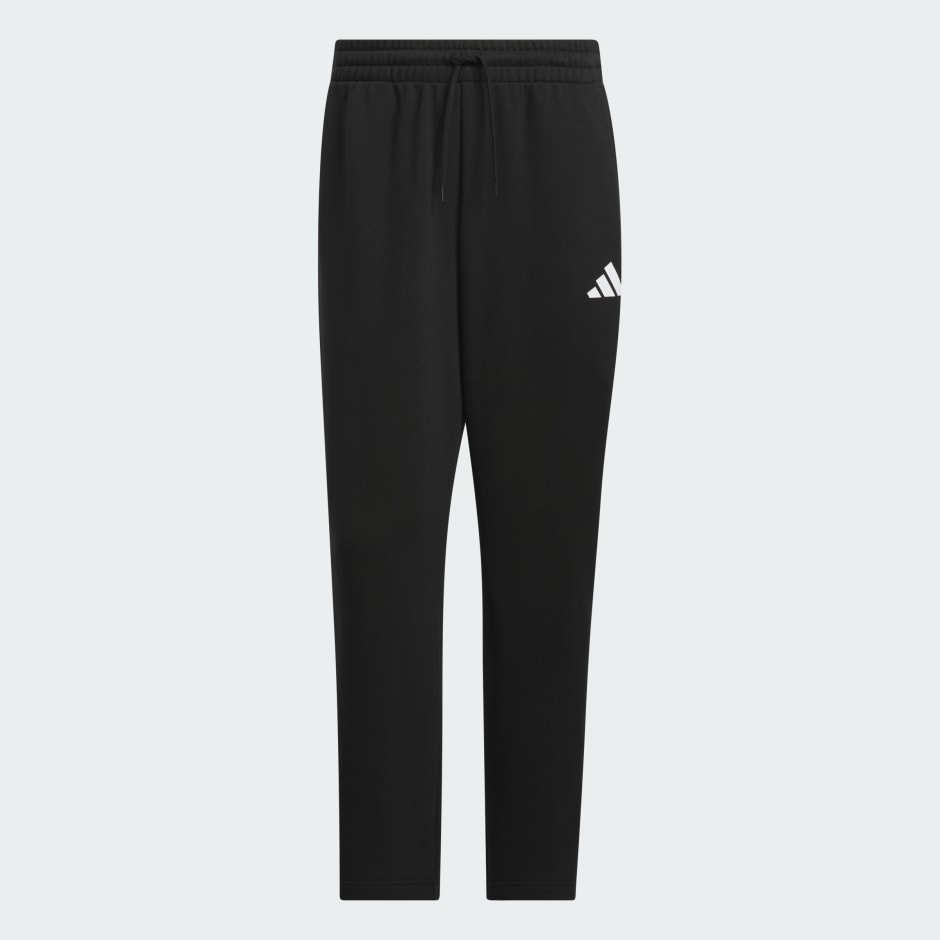 Small Logo French Terry Open Hem Pants